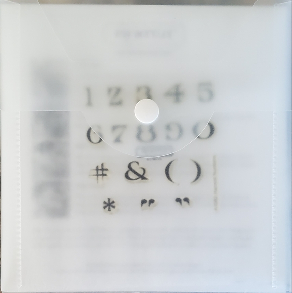 Close To My Heart Harvest Numbers Clear Acrylic Stamps (A1082) - Picture 2 of 3